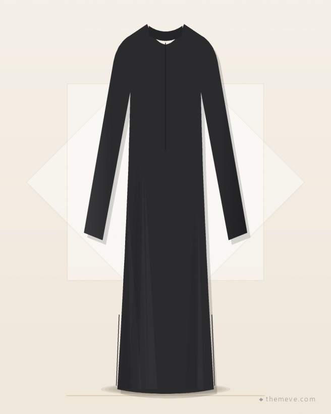Classic Nida Abaya — Black
