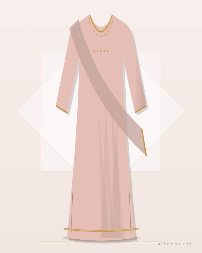 Abaya & Hijab Set — Blush