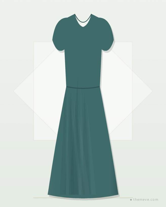 Belted Maxi Dress — Teal