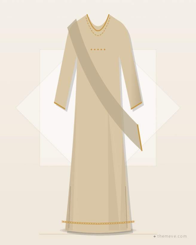 Abaya & Hijab Set — Sand